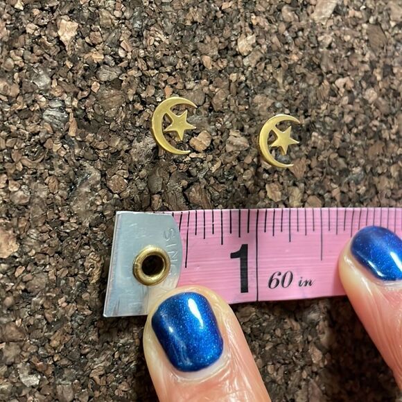 🌼 3/$24 🌼 Celestial Stainless Steel Stud Earrings - Picture 4 of 5